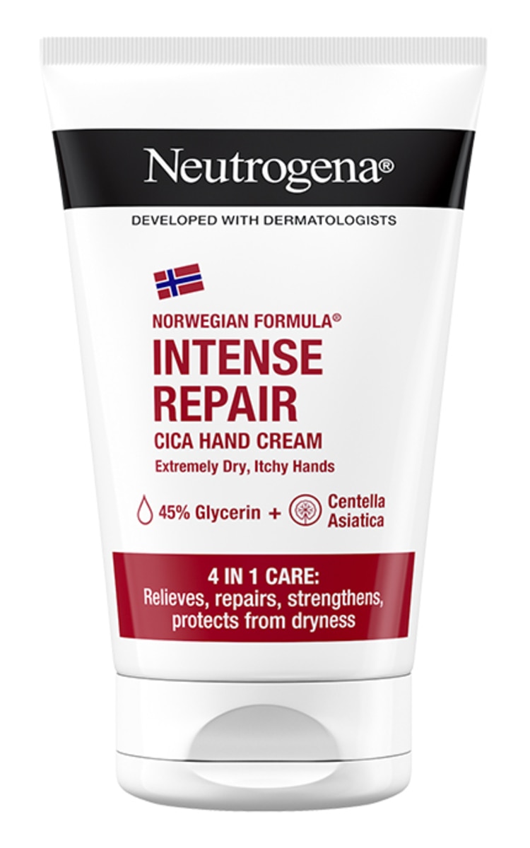 NEUTROGENA NEUTROGENA, INTENSE REPAIR, CICA rankų kremas, 50 ml.