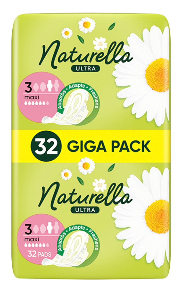 NATURELLA NATURELLA, ULTRA MAXI, S3, higieniniai paketai, 32 vnt.