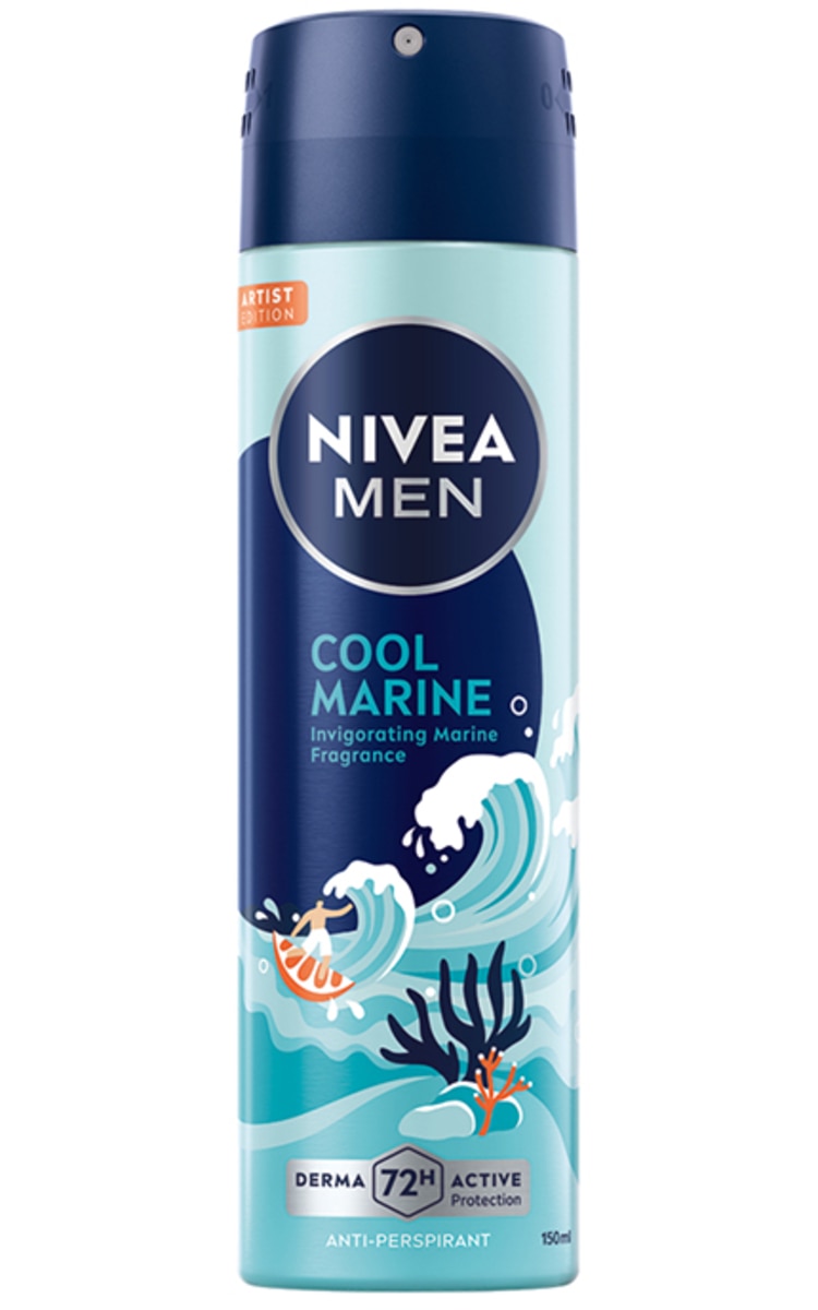 NIVEA MEN NIVEA MEN, COOL MARINE, purškiamas antiperspirantas, 150 ml. 150 ml