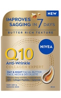  NIVEA undefined NIVEA, Q10 COLLAGEN EXPERT, sviestinis veido, kaklo ir dekoltė kremas, 50 ml. 
