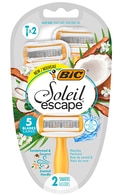  BIC undefined BIC, SOLEIL ESCAPE 5, moteriški vienkartiniai skustuvai, COCONUT & SANDALWOOD, 2 vnt.  