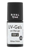 RIVAL LOVES ME, UV-GELS ON THE GO, nagų lakas su blizgučiais (2 žingsnis), 09 CRYSTAL STAR, 8 ml.