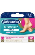  SALVEQUICK undefined SALVEQUICK, BLISTER DUO HEELS, pūslių pleistrų rinkinys kulnams, 3+3 vnt.  