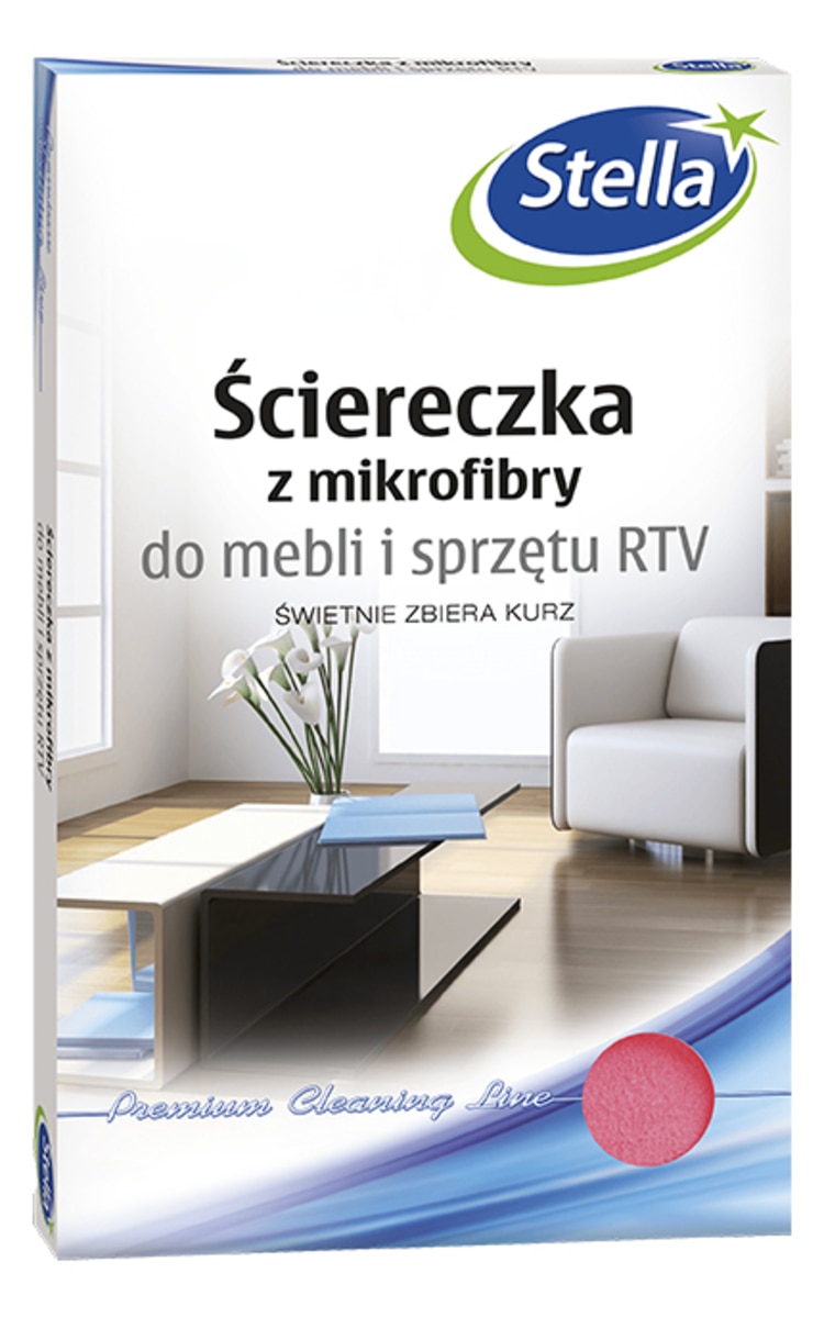STELLA STELLA, mikrofibros šluostė baldams ir elektronikos prietaisams, 1 vnt.