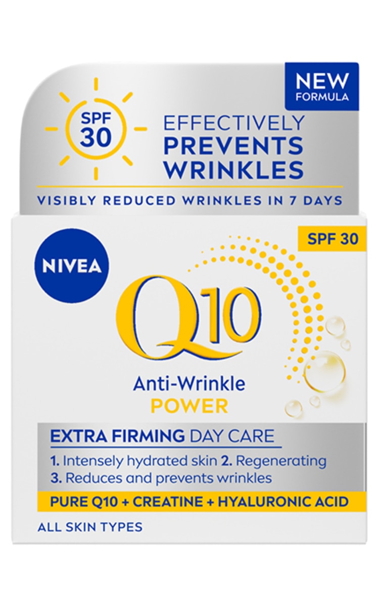 NIVEA NIVEA, Q10, dieninis kremas nuo raukšlių su SPF30, 50 ml 50 ml