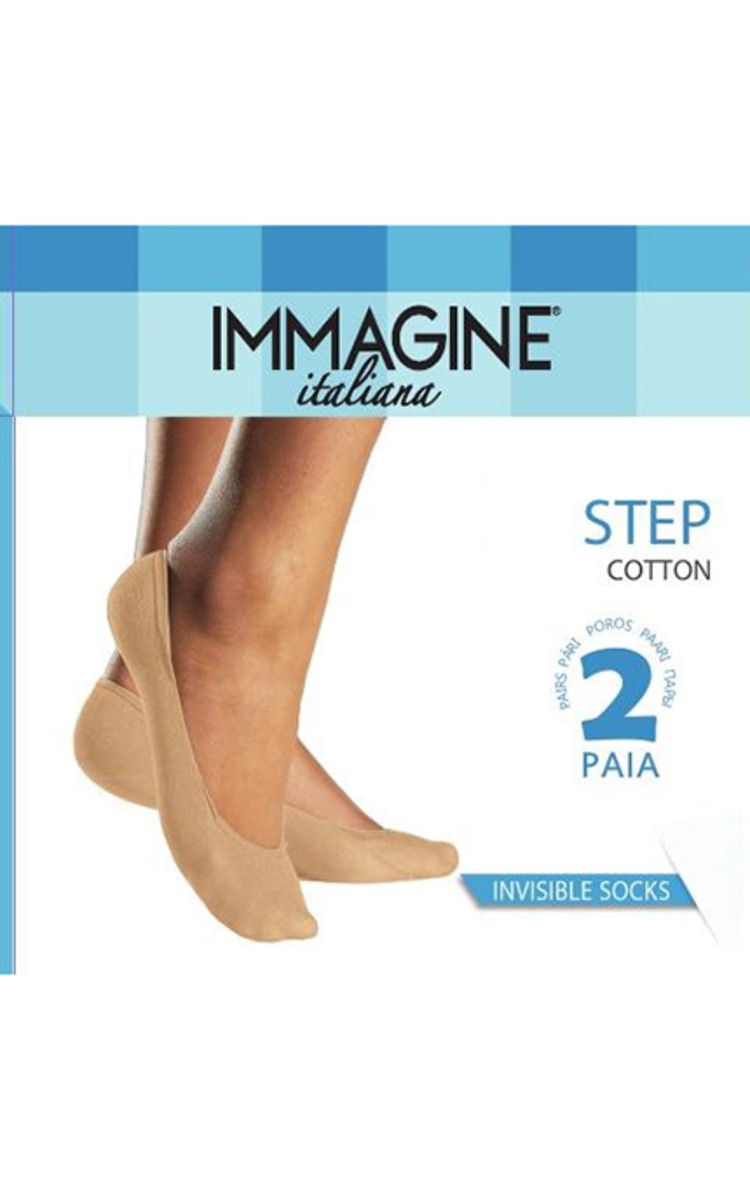 IMMAGINE IMAGINE, ITATALIANA, STEPS, COTTON, moteriškos pėdutės, 35-38, NERO, 2 poros 35-38