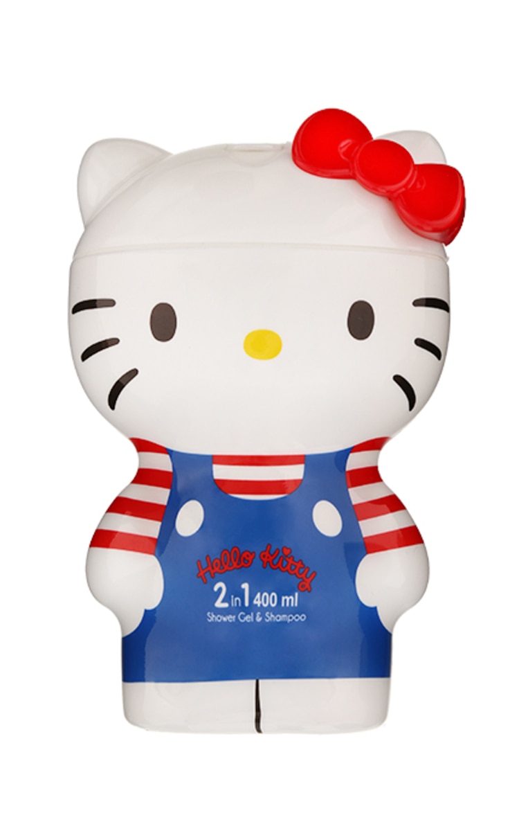 HELLO KITTY 2D 2IN1, dušo želė ir plaukų šampūnas, 400 ml.