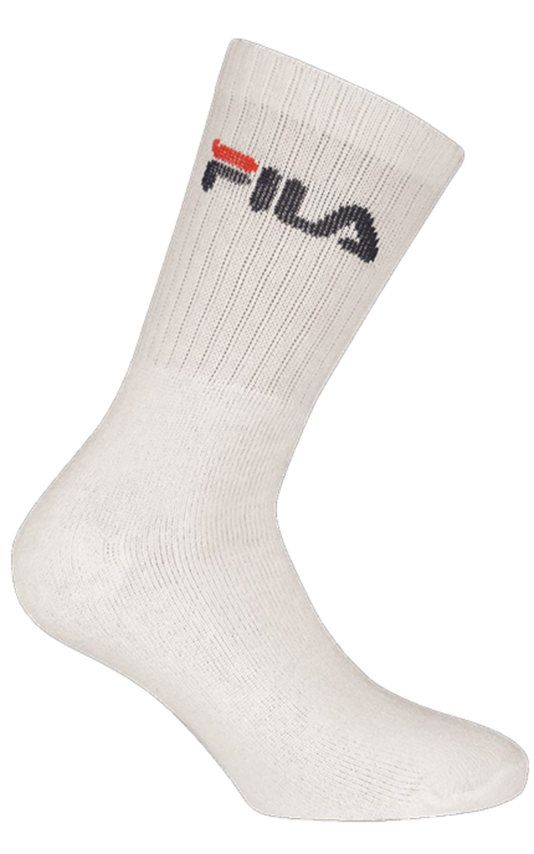 FILA FILA, TERRY F9505, aukštos kojinės, BALTOS, 43-46, 3 poros BALTA