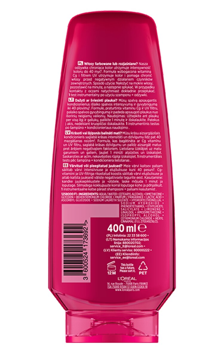 ELSEVE ELSEVE, COLOR-VIVE, balzamas, 400 ml. 400 ml