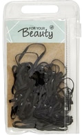  FOR YOUR BEAUTY undefined FOR YOUR BEAUTY, elastingos plaukų gumytės, JUODOS, 60 vnt.&nbsp; 