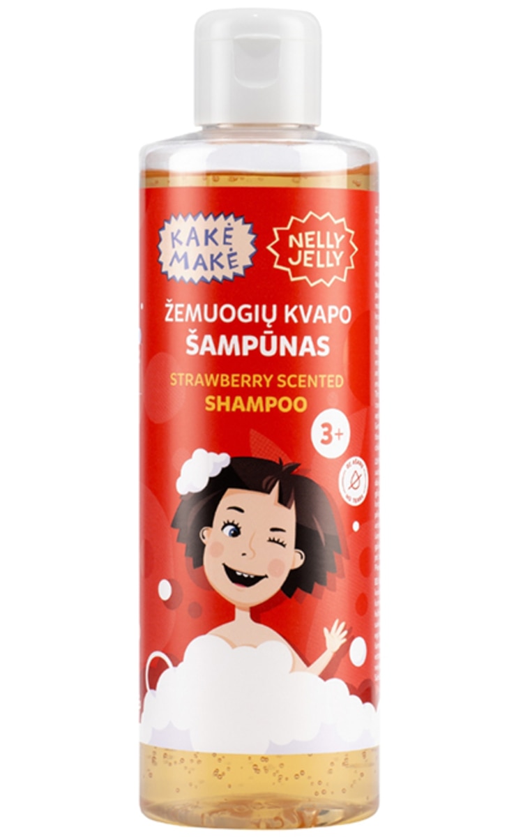 MARGARITA MARGARITA, KAKĖ MAKĖ, žemuogių kvapo šampūnas be ašarų, be SLS, 250 ml 250 ml