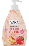  ISANA undefined ISANA,&nbsp;FEELING&nbsp;PEACHY, kreminis muilas, 500 ml.  