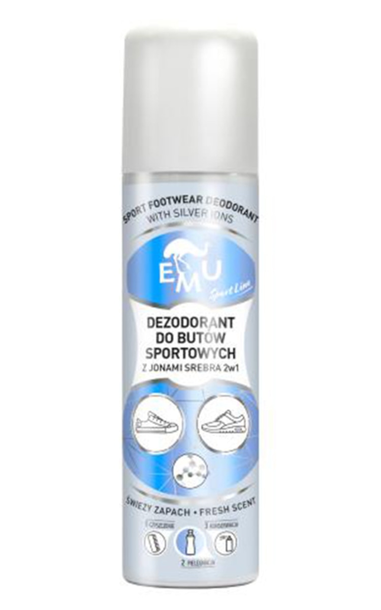 EMU EMU, SPORT LINE, avalynės dezodorantas su sidabro jonais 2in1, 150 ml.