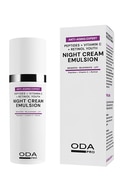 ODA PRO, ANTI-AGING EXPERT, jauninantis peptidų naktinis kremas su vitaminu c ir retinoliu, 50 ml.