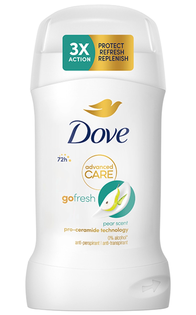 DOVE DOVE, GO FRESH, PEAR, moteriškas pieštukinis dezodorantas, 50 ml.
