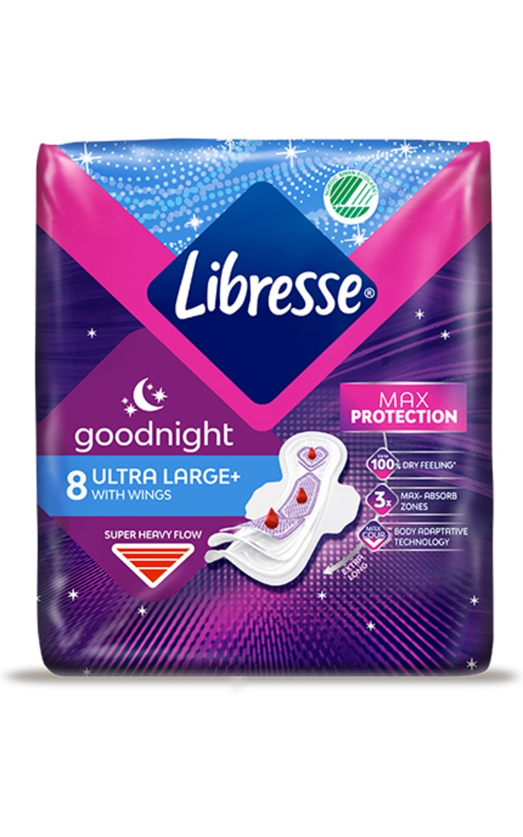 LIBRESSE LIBRESSE, GOODNIGHT, higieniniai paketai, 8 vnt. 8 vnt.
