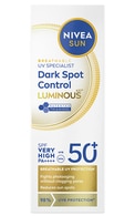  undefined undefined NIVEA, SUN, LUMINOUS 630, DARK SPOT CONTROL, apsaugos nuo saulės fluidas nuo pigmentinių dėmių, SPF 50+ (labai aukšta apsauga), 40 ml. 