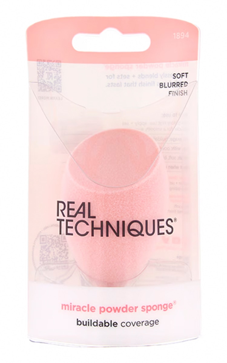 REAL TECHNIQUES REAL TECHNIQUES, MIRACLE POWDER SPONGE, makiažo kempinėlė, 1 vnt.