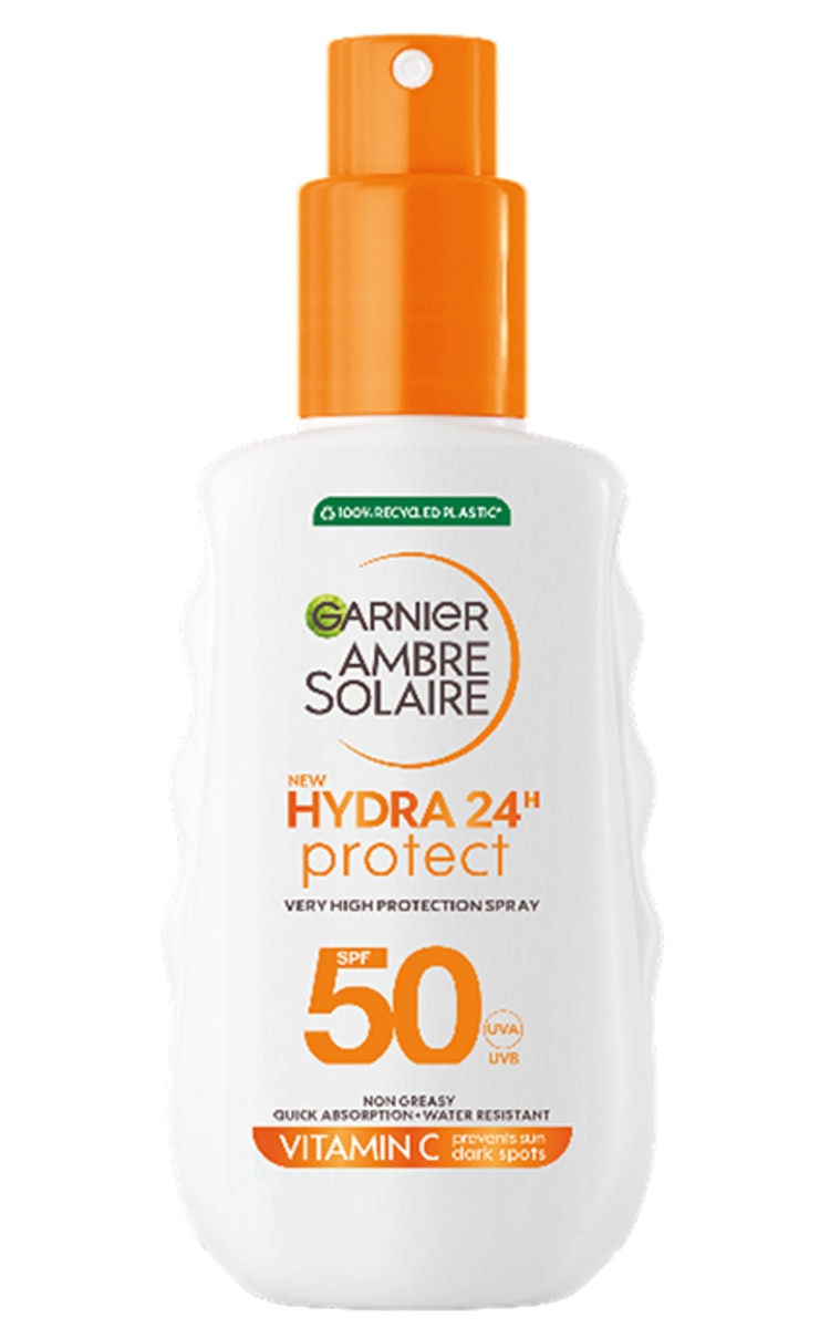 GARNIER GARNIER, AMBRE SOLAIRE, HYDRA 24H, apsauginis purškiklis su SPF 50, 150 ml.
