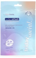  FACE FACTS undefined FACE FACTS, FRIDAY SOCIAL, BIOCELLULOSE MASQUE, TURBO REFRESH, NIACINAMIDE +&nbsp;ZINC, bioceliuliozinė veido kaukė, 20 ml. 