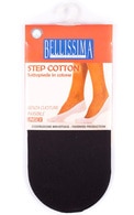 BELLISSIMA, STEP, COTTON, besiūlės pėdutės, JUODOS, 35/38, 1 pora