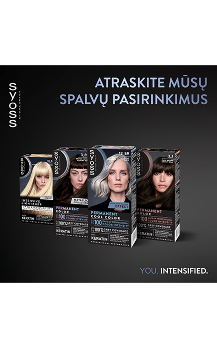 SYOSS, plaukų dažai, 12 - 59 LIGHT BLONDE, 1 rink. 341129 | Drogas LT