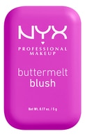 NYX, PROFESSIONAL MAKEUP BUTTERMELT BLUSH, 12 ALL THE BUTTA, skaistalai, 5 g.