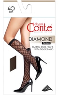  CONTE undefined CONTE, DIAMOND, moteriškos puskojinės, NERO, 1 pora 