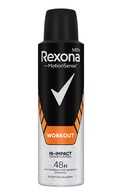 REXONA, WORKOUT, purškiamas vyriškas antiperspirantas, 150 ml