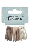 FOR YOUR BEAUTY, plaukų gumytės, 18 vnt.