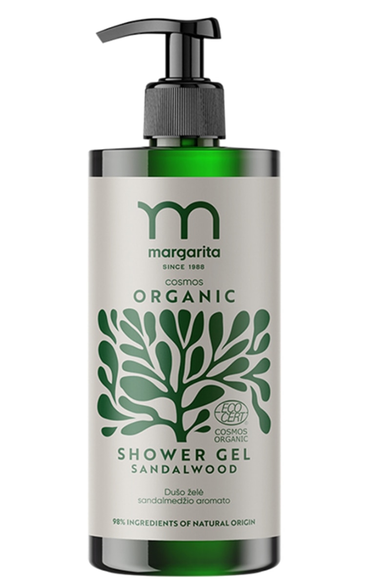 MARGARITA MARGARITA, COSMOS ORGANIC, dušo želė sandalmedžio aromato, 400 ml.