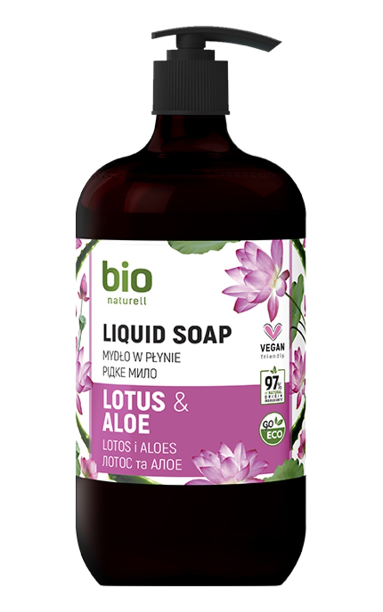 BIO NATURELL, LOTOSAS IR ALAVIJAS, kreminis muilas, 946 ml.