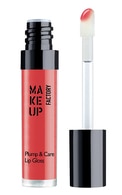 MAKE UP FACTORY, PLUMP & CARE LIP GLOSS, putlinantis lūpų blizgesys, 40 DELICIOUS WATERMELON, 4 ml.