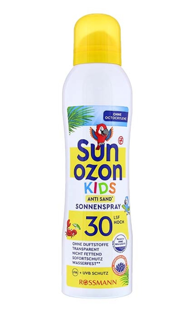 SUN OZON SUN OZON, KIDS, ANTI SAND, nuo saulės apsaugantis purškiklis, SPF 30, 200 ml.