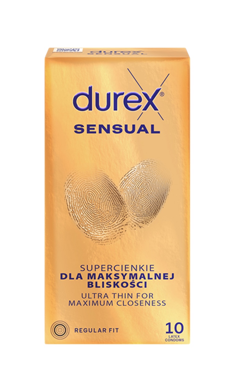 1 vnt. DUREX  DUREX,&nbsp;SENSUAL, prezervatyvai, 10 vnt. 