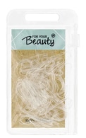  FOR YOUR BEAUTY undefined FOR YOUR BEAUTY, elastingos, skaidrios plaukų gumelės, 60 vnt.&nbsp; 