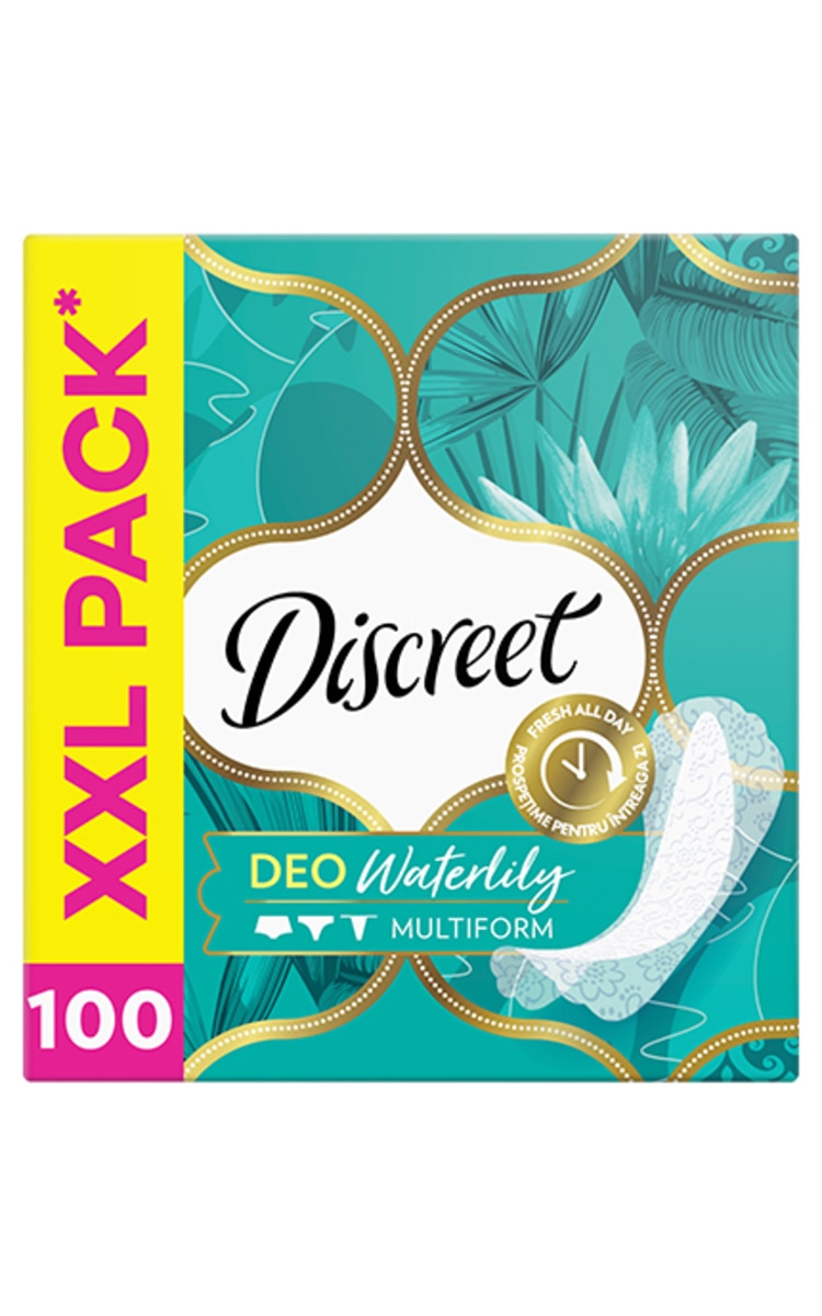 DISCREET DISCREET, WATER LILY, higieniniai įklotai, 100 vnt. 100 vnt.