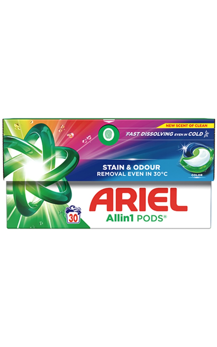 ARIEL ARIEL, EXTRA CLEAN, skalbimo kapsulės, 30 vnt.