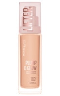 MAYBELLINE NEW YORK, LIFTER PLUMP & GLOW, makiažo pagrindas, 102, 30 ml.