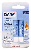  ISANA undefined ISANA,&nbsp;CLASSIC, lūpų balzamas su ekologišku&nbsp;simondsijų&nbsp;aliejumi, 2 vnt. 