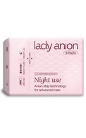  LADY ANION undefined LADY ANION, NIGHT USE, naktiniai paketai su anijonine juostele, 8 vnt. 