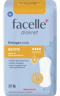  FACELLE undefined FACELLE,&nbsp;DISKRET&nbsp;EXTRA, higieniniai įklotai, esant vidutiniam šlapimo nelaikymui, 4&nbsp;sugeriamumo&nbsp;lygis, 12 vnt.&nbsp;  