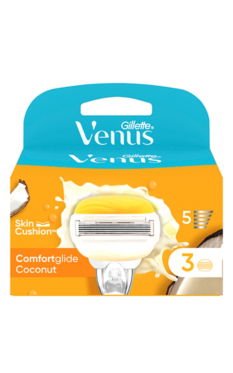 GILLETTE VENUS, COCONUT, skustuvo galvutės, 3 vnt.