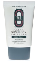  undefined undefined YU.R SKIN SOLUTION, CLEAR SUN BLOCK COLLAGEN, apsauginis kremas nuo saulės, 30 ml. 