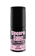 SINCERO SALON, RUBBER BASE, rubber bazė, GLITTER CRYSTAL PINK, 6 ml.