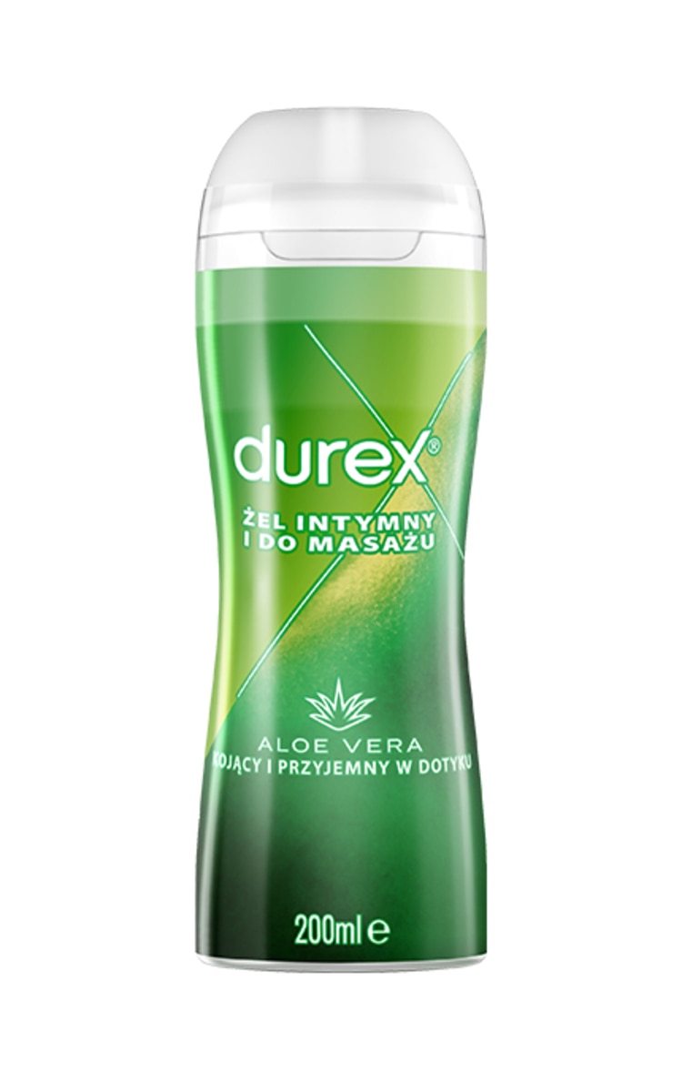 1 vnt. DUREX  DUREX, ALOE VERA, intymaus komforto masažo gelis, 200 ml. 