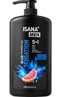  ISANA undefined ISANA MEN, BLUE SENSATION 5in1, dušo gelis, 1000 ml.&nbsp;  