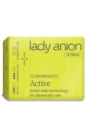  LADY ANION undefined LADY ANION, ACTIVE, ploni paketai su anijonine juostele, 15 vnt. 