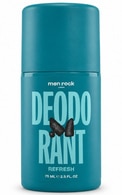  MEN ROCK undefined MEN ROCK, DEODORANT REFRESH, žaliosios arbatos ir laimų aromato dezodorantas, 75 ml.  