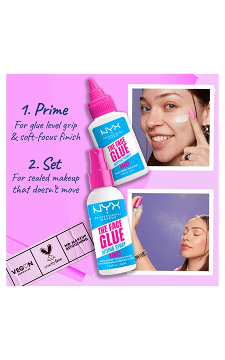 NYX PROFESSIONAL MAKEUP NYX PROFESSIONAL MAKEUP, THE FACE GLUE, makiažo bazė, 35 ml.